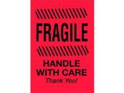 4 x 6 Fragile Handle With Care Thank You Labels 500 per Roll