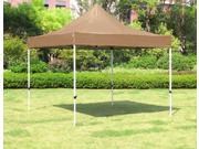 Cloud Mountain 10 x 10 Feet Outdoor Easy Pop Up Gazebo Portable Shade Instant Folding Canopy Tent with Roller Bag Tan