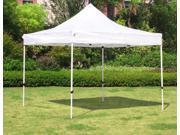 Cloud Mountain 10 x 10 Feet Outdoor Party Easy Pop Up Gazebo Portable Instant Folding Canopy Tent with Roller Bag Milk White