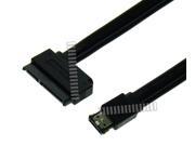 50cm 1.6Ft 22 Pin SATA eSATA Adapter Cable Connect SATA to eSATA Port SSD 2.5 SATA Hard Drive to eSATA Port for SSD 2.5 STAT HDD Hard Drive Cable