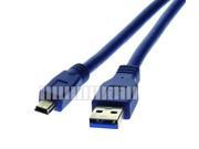 3M 9.8Ft USB3.0 Mini 10 Pin Male to USB3.0 A Male Long Cable M M for Hard Disk Drive HDD OEM