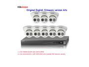 Hikvision 8CH nvr DS 7608NI E2 8P 2SATA 8POE and 8pcs 4MP camera DS 2CD2342WD I IR IP66 dome surveillance system kits
