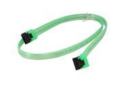 24 inch SATA3 SATA III 6Gb s Serial ATA DATA cable w latch Locking 90 Degree to 180 Degree for Hard Drive Disk HDD SSD UV Green
