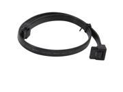 18 inch SATA3 SATA III 6Gb s Serial ATA DATA cable w latch Locking 90 Degree to 180 Degree for Hard Drive Disk HDD SSD Black