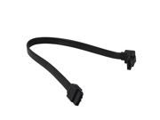 10 inch SATA3 SATA III 6Gb s Serial ATA DATA cable w latch Locking 90 Degree to 180 Degree for Hard Drive Disk HDD SSD Black