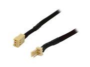 Black Net Jacket Sleeved 12 inch 3pin TX3 CPU Case Fan Power Extension Cable Cord