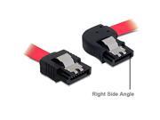 0.5 Meter SATA3 SATA III 6Gb s Serial ATA DATA cable w latch Locking Right Side 90 Degree to 180 Degree f Red