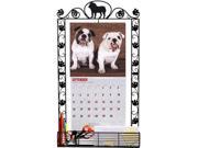 Bulldog Metal Calendar Frame by DogBreedStore.com
