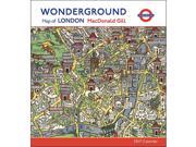 Wonderground Map of London Wall Calendar by Pomegranate