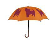 Yorkshire Terrier Orange and Red Walking Stick Umbrella by San Francisco Umbrella Company