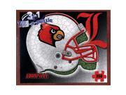 Louisville Cardinals Helmet 3 in 1 350 Piece Puzzle by Late For The Sky Production Co.