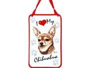 Chihuahua Ceramic Wall Plaque by Spoontiques Inc.