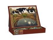 Lowell Herrero Over the Bridge 500 Piece Puzzle by Lang Companies