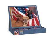 Jim Lamb American Puppy 500 Piece Puzzle by Lang Companies