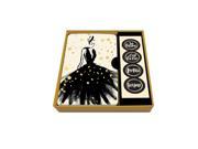 Studio Oh! 87216 Gold Foil Fashion Notecard Set with Stickers Box of 12