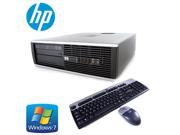HP 6000 SFF Workstation AMD 3.0GHz Dual Core 4GB RAM 1TB HDD Windows 7 Pro Computer HP Keyboard and Mouse Cables