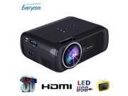 Everycom X7 Mini Projector 1800 Lumens TV Home Theater LED Projector Support Full HD 1080P Video Media Player Hdmi LCD 3D Beamer
