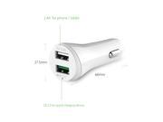 Ugreen Qualcomm Quick Charge 2.0 Dual USB Car Charger Fast Smart Phone Car charger Adapter for iPhone 7 6S Samsung Xiaomi LG