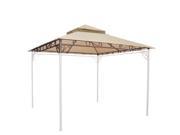 10.8 x10.8 2 tier Waterproof Gazebo Canopy Top Cover Replacement Outdoor for 10 x10 Frame