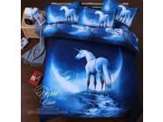 2pc Duvet Cover Set 3D Galaxy Sky Cosmos Print Bedding Set Pillow Case Twin Size S3