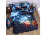 3D Printed Queen Size Bedding Set Quilt Duvet Cover w Pillowcases Galaxy Sky Cosmos Night S5