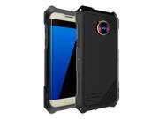 water/shock/dirty Proof Metal Case For Samsung Galaxy S7 edge With Wide-angle lens Fisheye lens 3 in 1 Micro lens Case(black)