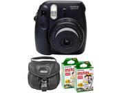 Fujifilm Instax Mini 8 Instant Film Camera Black + 40 Film +  Case