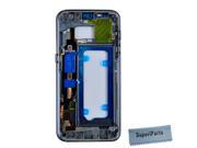 20PCS SuperiParts Original Middle Frame Mid Bezel Metal Housing Replacement Repair Spare Part for Samsung Galaxy S7 G930 +20PCS SuperiParts Cloth Blue