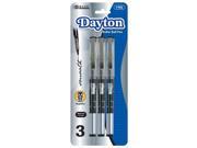 UPC 764608017029 product image for BAZIC Dayton Black Rollerball Pen with Metal Clip (3/Pack)(Pack of 24) | upcitemdb.com