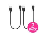 2X USB Charger for Fitbit CHARGE HR Wireless Wristband Cable Cord