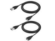 2-Pack USB Replacement Charging Charger Cable for Fitbit SURGE Super Smart Watch