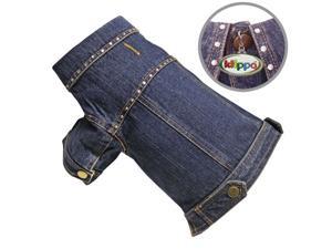 Adorable & Stylish Denim Dog Jacket with Rhinestone Studs - XL Adorable & Stylish Denim Dog Jacket with Rhinestone Studs - XL