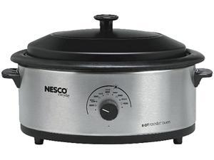 Nesco American Harvest 4816-25-30 Non-Stick 6-Quart Roaster Oven, Stainless Steel Nesco American Harvest 4816-25-30 Non-Stick 6-Quart Roaster Oven, Stainless Steel