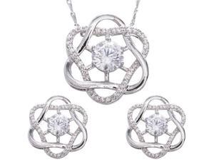 JA-ME 2ct / 8mm H&A CZ Design Pendant with 18"+ Design Chain and 0.5ct / 5mm H&A CZ Matching Pierced Earrings in Rhodium ... JA-ME 2ct / 8mm H&A CZ Design Pendant with 18"+ Design Chain and 0.5ct / 5mm H&A CZ Matching Pierced Earrings in Rhodium ...