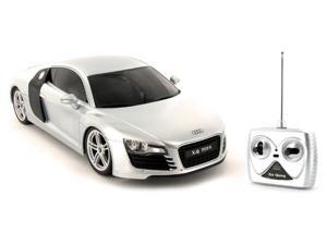 Audi R8 Silver 1:18th Scale RC Diecast Remote Control Car Audi R8 Silver 1:18th Scale RC Diecast Remote Control Car