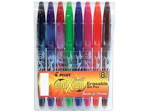 Pilot 31569, FriXion Ball Erasable Gel Ink Stick Pen, Assorted Ink, .7mm, 8/Pack Pouch Pilot 31569, FriXion Ball Erasable Gel Ink Stick Pen, Assorted Ink, .7mm, 8/Pack Pouch