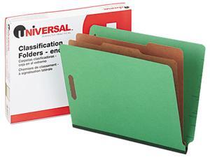 Universal 10317 Pressboard End Tab Folders Letter 6-Section Green 10/box Universal 10317 Pressboard End Tab Folders Letter 6-Section Green 10/box