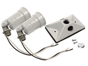 Bell Outdoor 5621-6 White Rectangular Cover Combination Lampholders Bell Outdoor 5621-6 White Rectangular Cover Combination Lampholders
