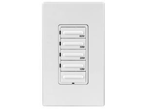 Leviton 011-LTB60-1LZ White, Ivory & Light Almond 60 Minute Decora Timer Switch Leviton 011-LTB60-1LZ White, Ivory & Light Almond 60 Minute Decora Timer Switch