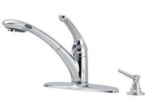 DELTA 470-PROMO-DST Single Handle Kitchen Faucet with Pull-Out Spout - Stainless Steel DELTA 470-PROMO-DST Single Handle Kitchen Faucet with Pull-Out Spout - Stainless Steel