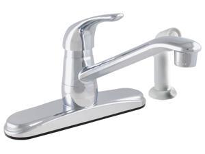 LDR 952-12325CP Single Handle Exquisite Kitchen Faucet With White Side Spray - Chrome LDR 952-12325CP Single Handle Exquisite Kitchen Faucet With White Side Spray - Chrome