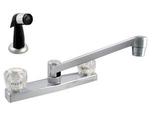 LDR 012-3405CP Two Handle Kitchen Faucet With Spray Chrome LDR 012-3405CP Two Handle Kitchen Faucet With Spray Chrome