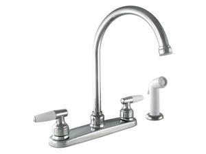 LDR 011-3950 Double Lever High Arc Kitchen Faucet - Chrome LDR 011-3950 Double Lever High Arc Kitchen Faucet - Chrome