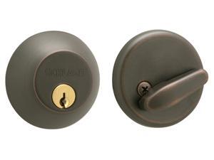 Schlage B60NV716 Aged Bronze Single Cylinder Deadbolt Maximum Security Schlage B60NV716 Aged Bronze Single Cylinder Deadbolt Maximum Security