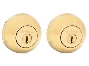 Kwikset Signature Series 99850-055 Polished Brass 4 Keyed Alike SmartKey™ Double Cylinder Deadbolt Kwikset Signature Series 99850-055 Polished Brass 4 Keyed Alike SmartKey™ Double Cylinder Deadbolt