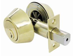 Ultra Hardware 43968 Polished Brass Deadbolt Ultra Security Series Ultra Hardware 43968 Polished Brass Deadbolt Ultra Security Series