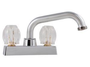 Double Handle Laundry Faucet, Chrome LDR Kitchen Faucets 115200 Chrome Plated Double Handle Laundry Faucet, Chrome LDR Kitchen Faucets 115200 Chrome Plated