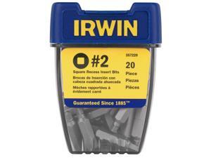 Irwin 357220 20 Count #2 Square Recess Insert Bits Irwin 357220 20 Count #2 Square Recess Insert Bits