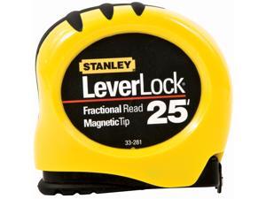 Stanley Hand Tools 33-281 1" X 25' LeverLock® Tape With Magnetic Tip Stanley Hand Tools 33-281 1" X 25' LeverLock® Tape With Magnetic Tip