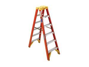 Werner T6206 6' Fiberglass Twin Step Ladder Werner T6206 6' Fiberglass Twin Step Ladder